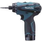 Suktuvas Makita DF030DWE; 10,8 V; 2x1,3 Ah akum.