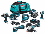 Makita DLX7019TX1 Akumuliatorinių įrankių komplektas LXT 2x5,0Ah, BL-M (DDF486+TD153+GA504+JV182+HS660+KP181+TM52)