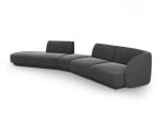 Modulinė sofa Micadoni Miley, juoda