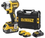 Smūginis suktuvas DeWalt DCF887P2; 18 V; 2x5,0 Ah akum.