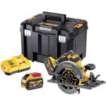 Akumuliatorinis diskinis pjūklas DeWalt DCS579X2-QW; 54 V; 2x9,0 Ah akum.