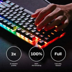 HyperX Alloy Origins Core Tenkeyless Mechaninė žaidimų klaviatūra, US išdėstymas, HyperX Blue Switch