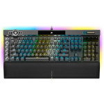 Corsair Klaviatūra | K100 RGB | Mechaninė klaviatūra žaidimams | su laidu | Nordic | Juodas | USB Type-A | CORSAIR OPX Optical-Mechaninė