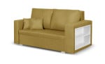 Sofa-lova Milo1, geltona/balta