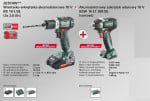 METABO COMBO SET 18V BS 18 L BL + veržliaraktis SSW 18 LT 300 BL 2x2.0 1x4.0Ah