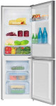 Šaldytuvas Amica freestanding fridge-šaldiklis FK2425.4UNTX(E) Sidabrinis