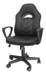 Žaidimų kėdė vaikams Deltaco GAM-094 Gaming Chair, PU oda, Juoda