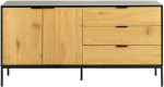 Sideboard SEAFORD 160x40xH80cm, juodas