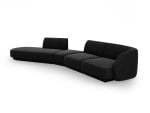 Modulinė sofa Micadoni Miley, juoda