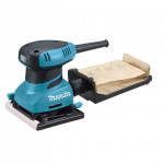 Makita BO4556K Vibracinis šlifuoklis, 200 W, 114x140 mm, popierinis dulkių maišas, 14000 min-1, velcro, 1,1kg