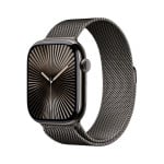 Apple Watch Series 10 GPS + Cellular 46mm Slate Titanium Case with Slate Milanese Loop - S/M MC7R4ET/A