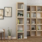 Kalune Design Knygų lentyna Multi - Oak, Baltas