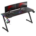 Žaidimų stalas Huzaro Hero 4.8 RGB, juodas