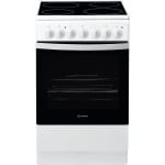 INDESIT | Cooker | IS5V4PHW/E | Hob type Vitroceramic | Oven type Electric | White | Width 50 cm | Grilling | Depth 60 cm | 61 L