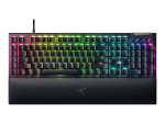 Razer | Mechanical Gaming Keyboard | BlackWidow V4 | Black | Mechanical Gaming Keyboard | Wired | Nordic | N/A g | Green Mechanical Switches (Clicky)