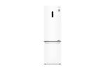 LG | Refrigerator | GBB72SWDMN | Energy efficiency class E | Free standing | Combi | Height 203 cm | No Frost system | Fridge net capacity 277 L | Freezer net capacity 107 L | Display | 36 dB | White