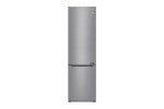 LG | Refrigerator | GBB72PZEMN | Energy efficiency class E | Free standing | Combi | Height 203 cm | No Frost system | Fridge net capacity 277 L | Freezer net capacity 107 L | 36 dB | Silver