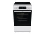 Gorenje | Cooker | GECS5C70WA | Hob type Vitroceramic | Oven type Electric | White | Width 50 cm | Grilling | LED | Depth 59.4 cm | 70 L