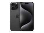 Apple | iPhone 15 Pro Max | Black Titanium | 6.7 " | Super Retina XDR | 1290 x 2796 pixels | A17 Pro | Internal RAM 8 GB | 256 GB | Dual SIM | Nano-SIM and eSIM | 4G | 5G | Main camera resolution 48+12 MP | Secondary camera resolution 12 MP | iOS | 17