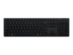 Lenovo | Professional Wireless Rechargeable Keyboard | 4Y41K04068 | Keyboard | Wireless | US | Grey | Scissors switch keys