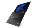 Lenovo | ThinkPad X13 2-in-1 | Black | 13.3 " | IPS | Touchscreen | WUXGA | 1920 x 1200 pixels | Anti-glare | Intel Core U7 | 155U | 32 GB | Soldered LPDDR5x | Solid-state drive capacity 1000 GB | Intel Graphics | Windows 11 Pro | 802.11ax | Bluetooth version 5.3 | Keyboard language Nordic | Keyboard backlit | Warranty 36 month(s) | Battery warranty 12 month(s)