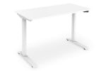 Electric Height Adjustable Desk | 73 - 123 cm | Maximum load weight 50 kg | Metal | White