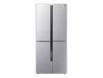 Gorenje Refrigerator | NRM8182MX | Energy efficiency class E | Free standing | Side by side | Height 181.6 cm | No Frost system | Fridge net capacity 278 L | Freezer net capacity 149 L | Display | 42 dB | Grey