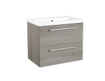 Apatinė vonios spintelė RB Bathroom Scandic su praustuvu 61 cm, pilka