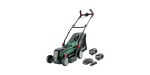 Akumuliatorinė vejapjovė Bosch Universal Rotak 2x18V-37-550, 06008B9E00, su akumuliatoriumi