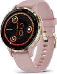 Garmin Venu® 3S Soft Gold Stainless Steel Bezel with Dust Rose Case and Silicone Band 41mm