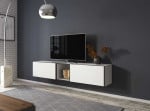 Cama living room furniture set ROCO 10 (2xRO3 + RO6) baltas/juodas/baltas