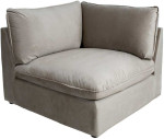 Modular sofa TEVY 1-seater corner section, beige