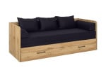 Sofa-lova BRW Tetrix, juoda