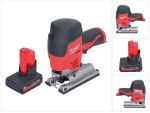 Akumuliatorinis siaurapjūklis Milwaukee M12 JS-501 12 V + 1x baterija 5,0 Ah - be įkroviklio