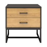 Nightstand AMSTERDAM oak/juodas