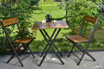 Kalune Design Sodo stalo ir kėdžių rinkinys (3 vienetai) Bistro Set 4