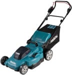 Makita DLM538PG2 Akumuliatorinė vejapjovė 2X18V, 53cm, 2X6,0Ah Li-ion DC18RD, 4/1 (Pjovimas/Surinkimas/Mulčiavimas/Galinis išmetimas), Plastikinis korpusas