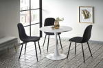 DENVER table, color: top - baltas marble, legs - baltas