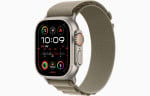 Apple Watch Ultra 2 GPS + Cellular, 49mm Titanium Case with Olive Alpine Loop - Medium MREY3EL/A