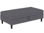 Pufas Loft24 Ottoman, pilkas