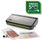 Food Saver Vakuuminis Pakavimo Aparatas - FoodSaver FFS005X 0,5 mbar Juodas Nerūdijančio Plieno