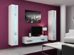 Cama Living room cabinet set VIGO NEW 12 baltas gloss