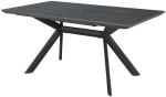 Dining table EDDY-2 160/220x90xH76cm, pilkas