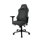 Arozzi Gaming Chair Primo Woven Fabric Juodas/Pilkas/Gold logo