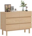 Sideboard SUNNY 120x40xH85cm, melamine oak