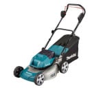 Makita DLM460Z Akumuliatorinė vejapjovė 2X18V, BL-motor, 46cm, 3/1 (Pjovimas/Surinkimas/Mulčiavimas), 25,3kg, Metalinis korpusas, Be akumuliatorių ir kroviklio!