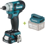 Makita Akumuliatorinis smūginis suktuvas TD111DSAJ 10,8 V, 2x2.0 Ah + DOVANA USB kroviklis