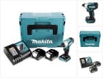 Akumuliatorinis smūginis veržliaraktis Makita DTD 155 RFJ 18 V 140 Nm 1/4" + 2x baterija 3,0 Ah + įkroviklis + Makpac