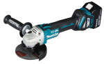 MAKITA KAMPINIS ŠLIFULĖLIS 18V‐125mm 2 x 5.0Ah LI-ION REG. BLDC lagaminas MAKPAC DGA513RTJ