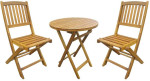 Lauko baldų komplektas Balcony set GWEN D60cm table and 2 chairs